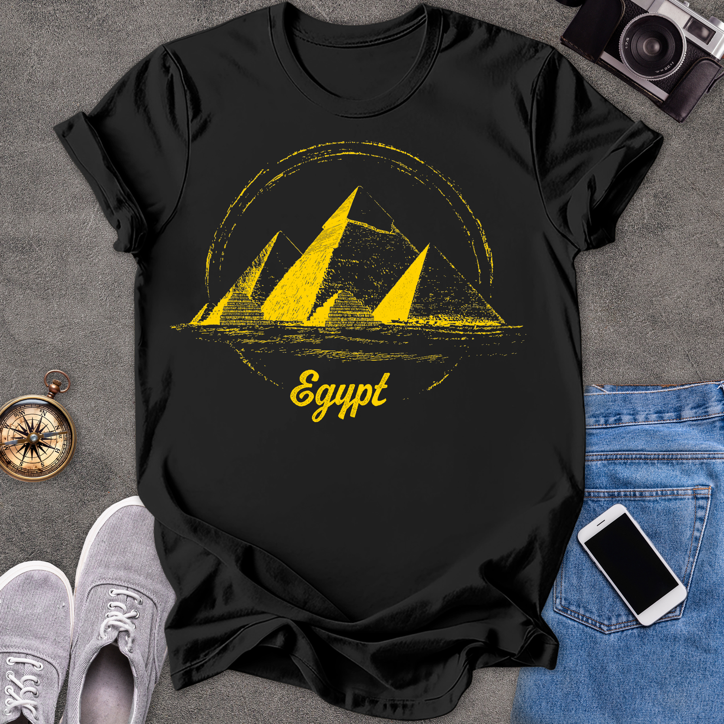 Egypt Pyramids | Unisex Softstyle T-Shirt | Exotic Travel Tee