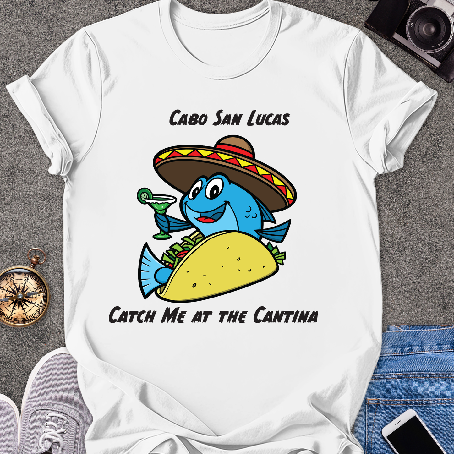 Cabo San Lucas-Catch Me At The Cantina | Unisex Softstyle T-Shirt | Mexico Travel Tee