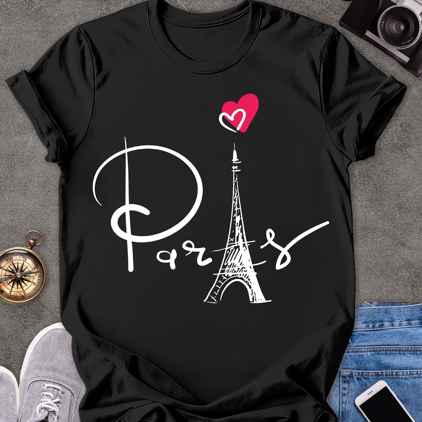 Paris | Unisex Softstyle T-Shirt | French Travel Tee