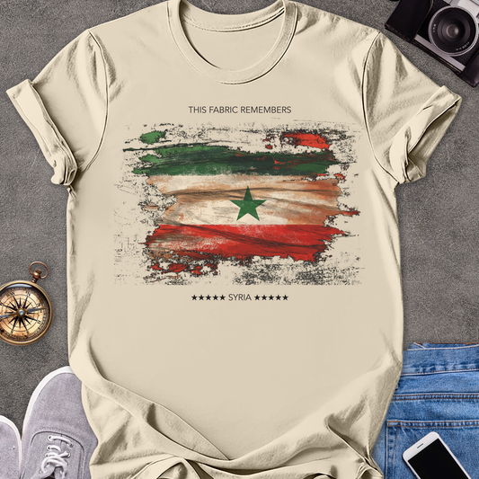 This Fabric Remembers - Syria | Unisex Softstyle T-Shirt | Syria Travel Tee