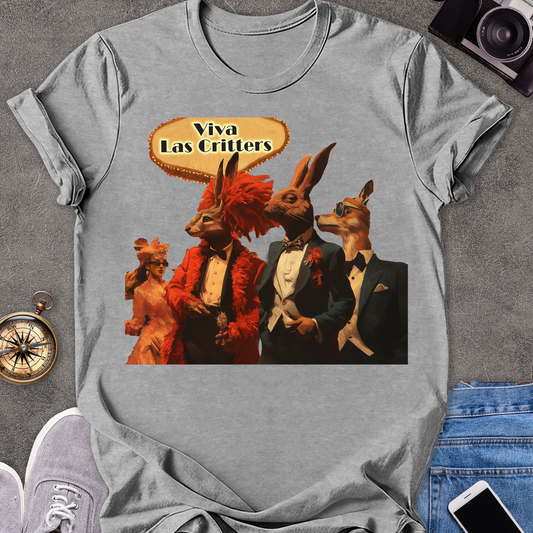 Viva Las Critters| Unisex Softstyle T-Shirt | Las Vegas Travel Tee