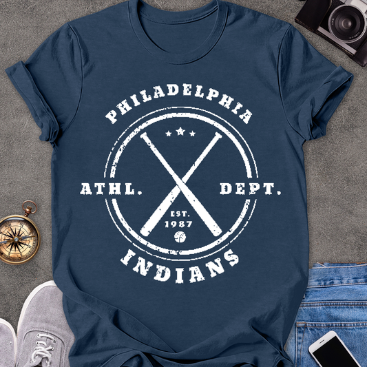 Philadelphia Indians, Athl. Dept. 1987| Unisex Softstyle T-Shirt | Philadelphia Travel Tee