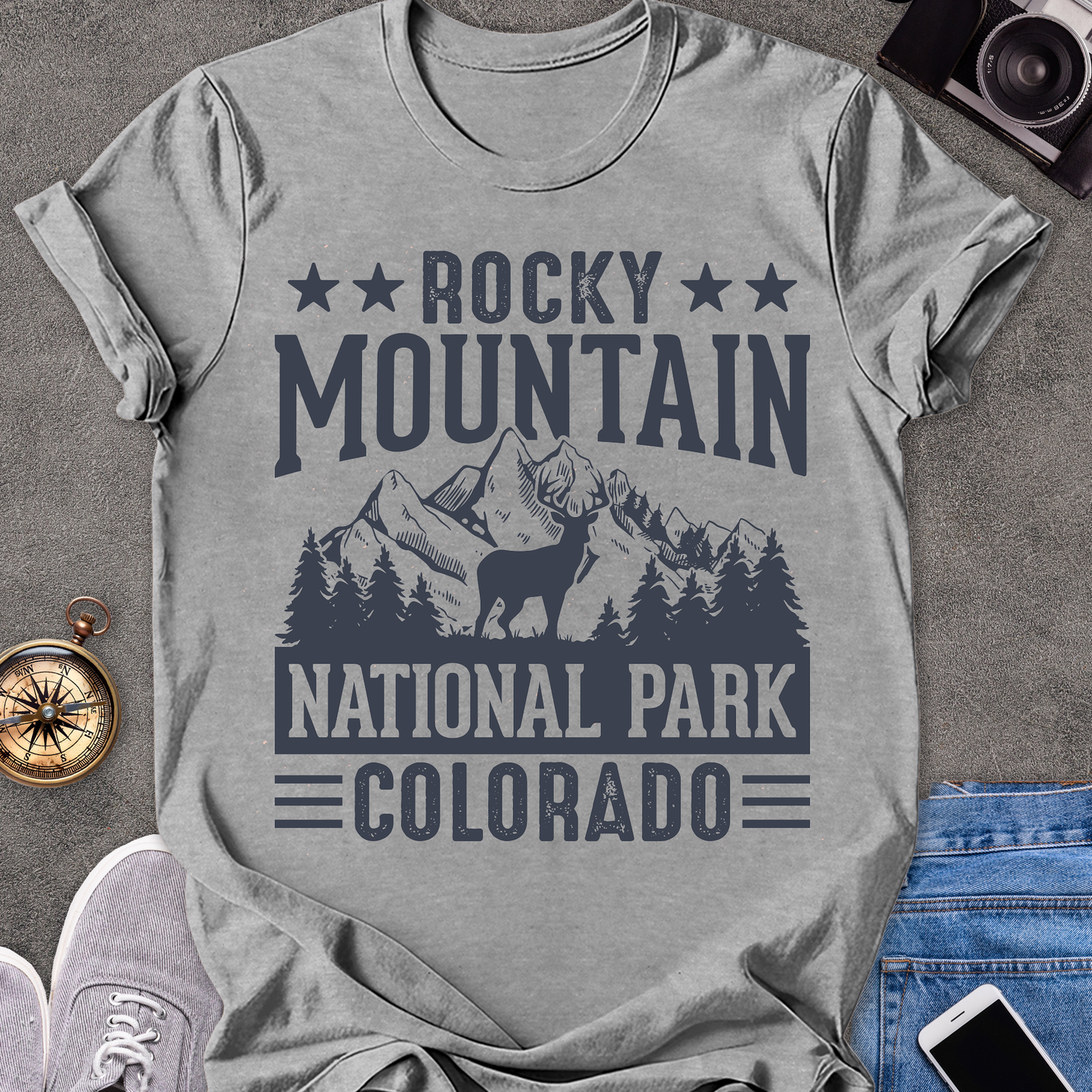 Rocky Mountain National Park, Colorado| Unisex Softstyle T-Shirt | Colorado Travel Tee