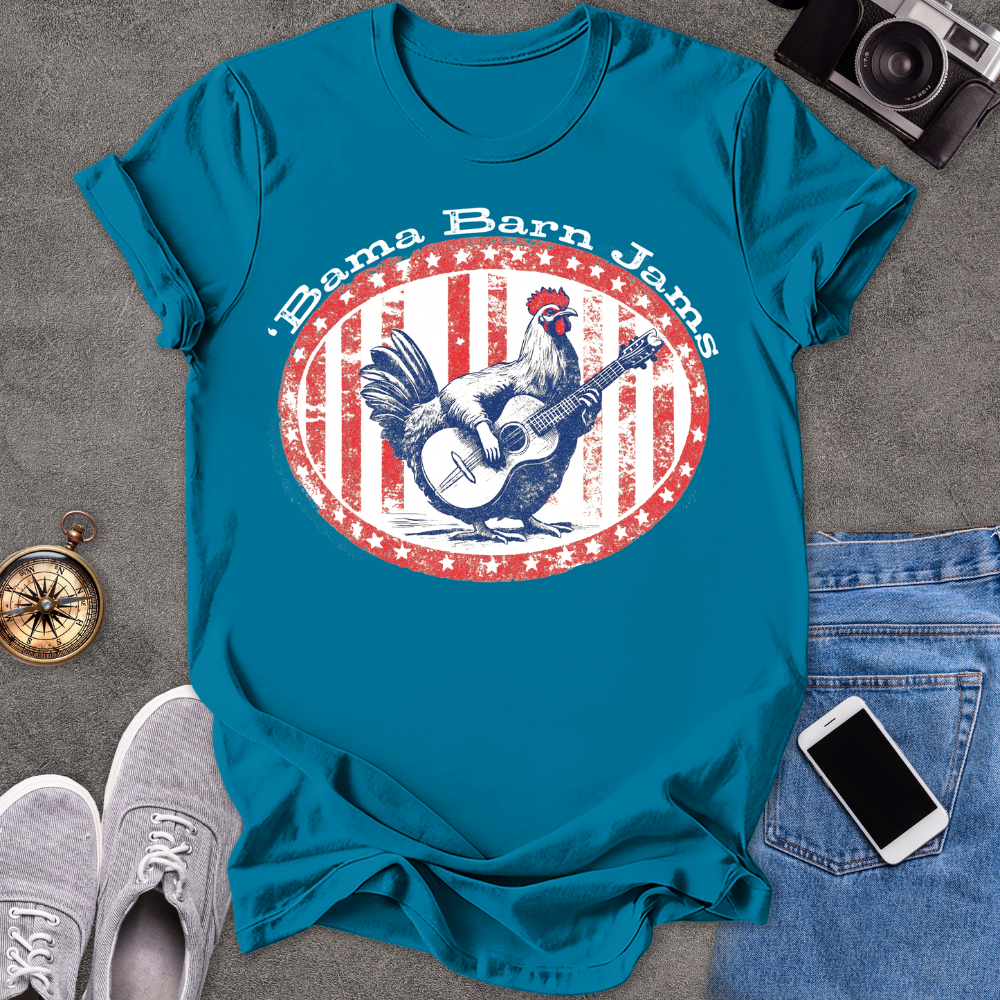'Bama Barn Jams | Unisex Softstyle T-Shirt | Fun and Casual Music Lover Tee