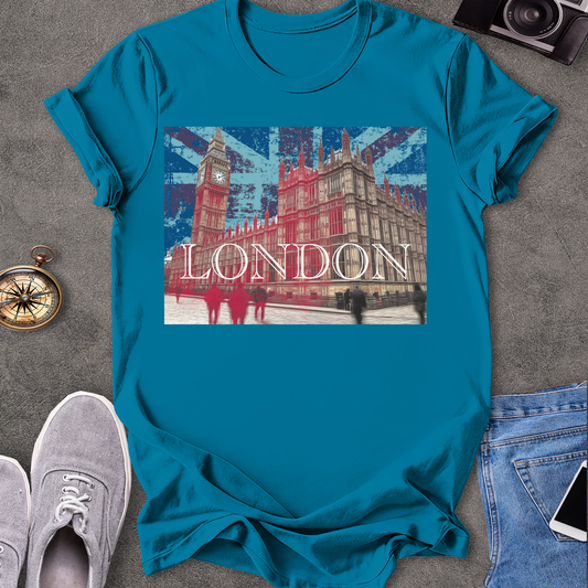 London - Big Ben and Parliment T-Shirt