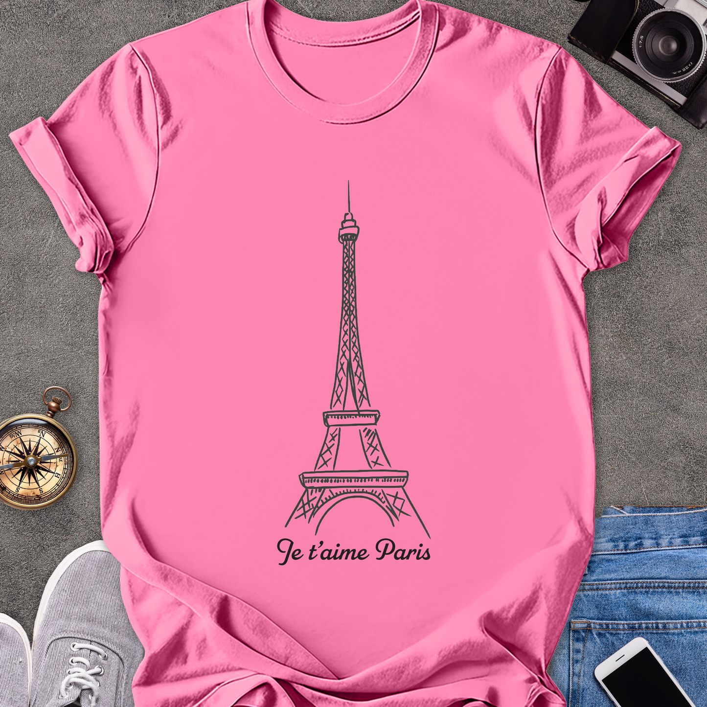 Je 't aime Paris | Unisex Softstyle T-Shirt | Travel Lover Tee