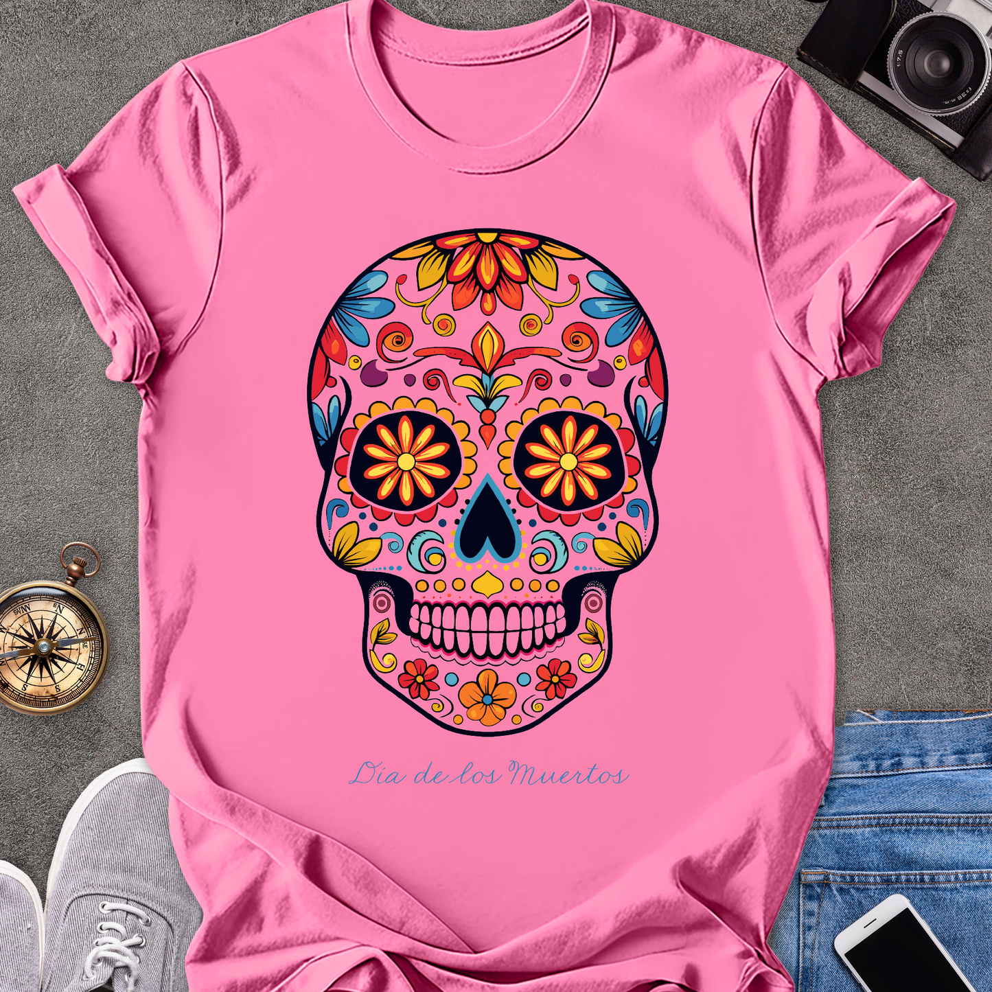 Día de los Muertos (Day of the Dead)| Unisex Softstyle T-Shirt | Mexican Sugar Skull tee