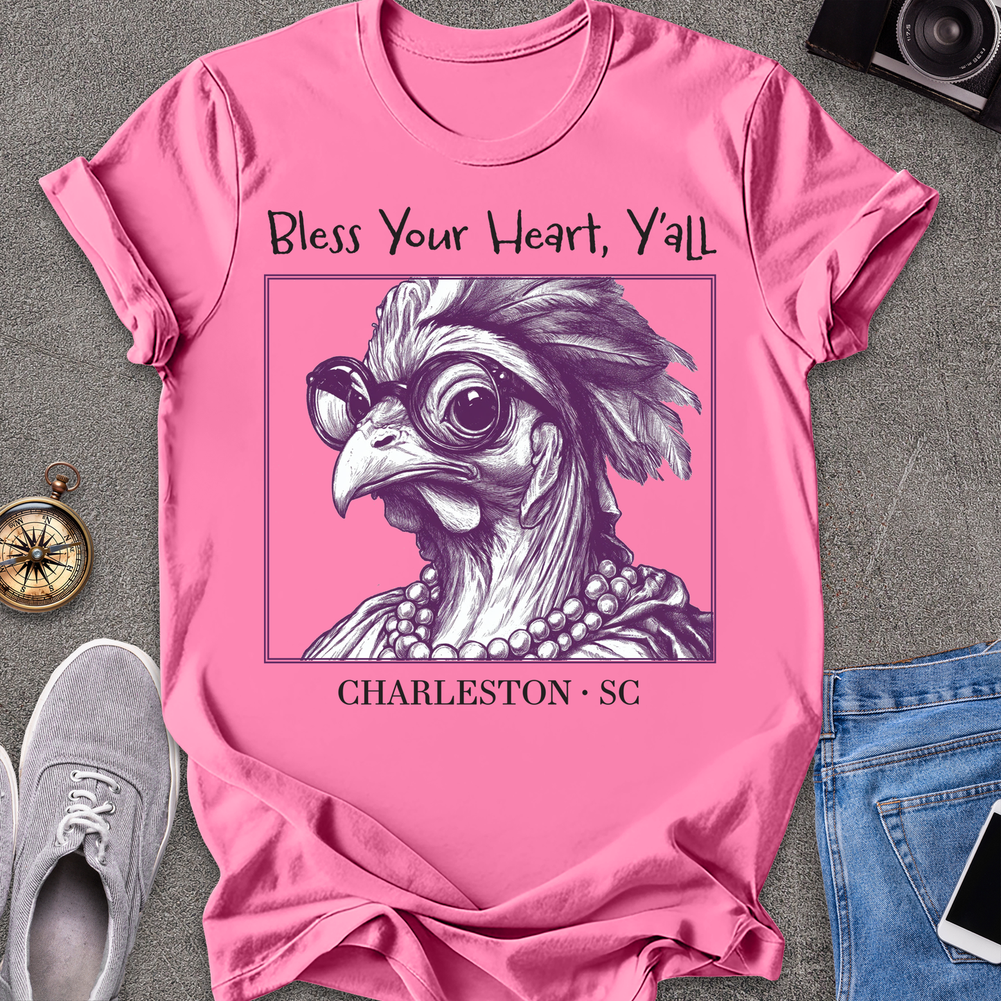 Bless Your Heart Y'all Charleston,South Carolina T-Shirt