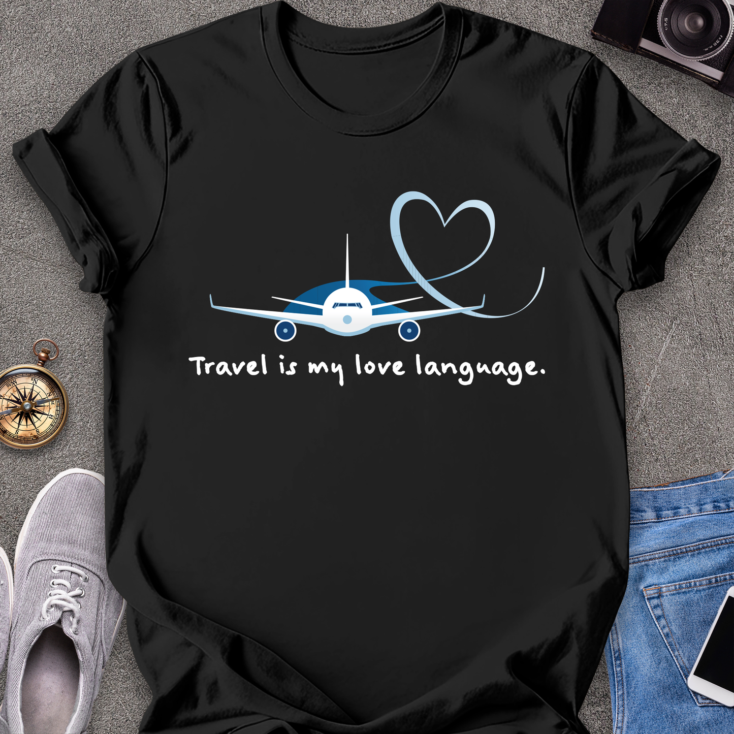 Travel Love Plane Unisex T-Shirt