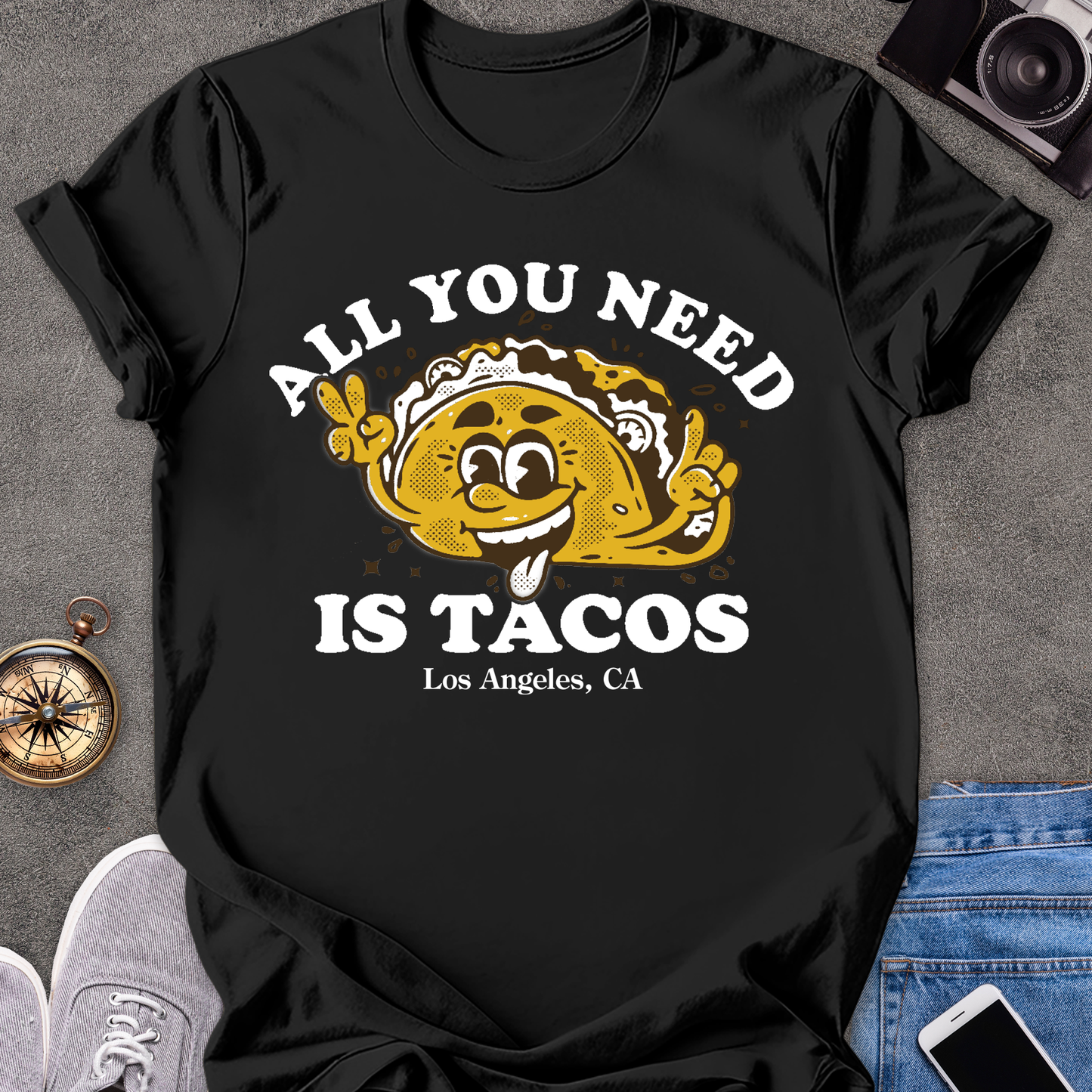 All You Need Is Tacos - Los Angeles, CA | Unisex Softstyle T-Shirt | California Foodie Travel Tee