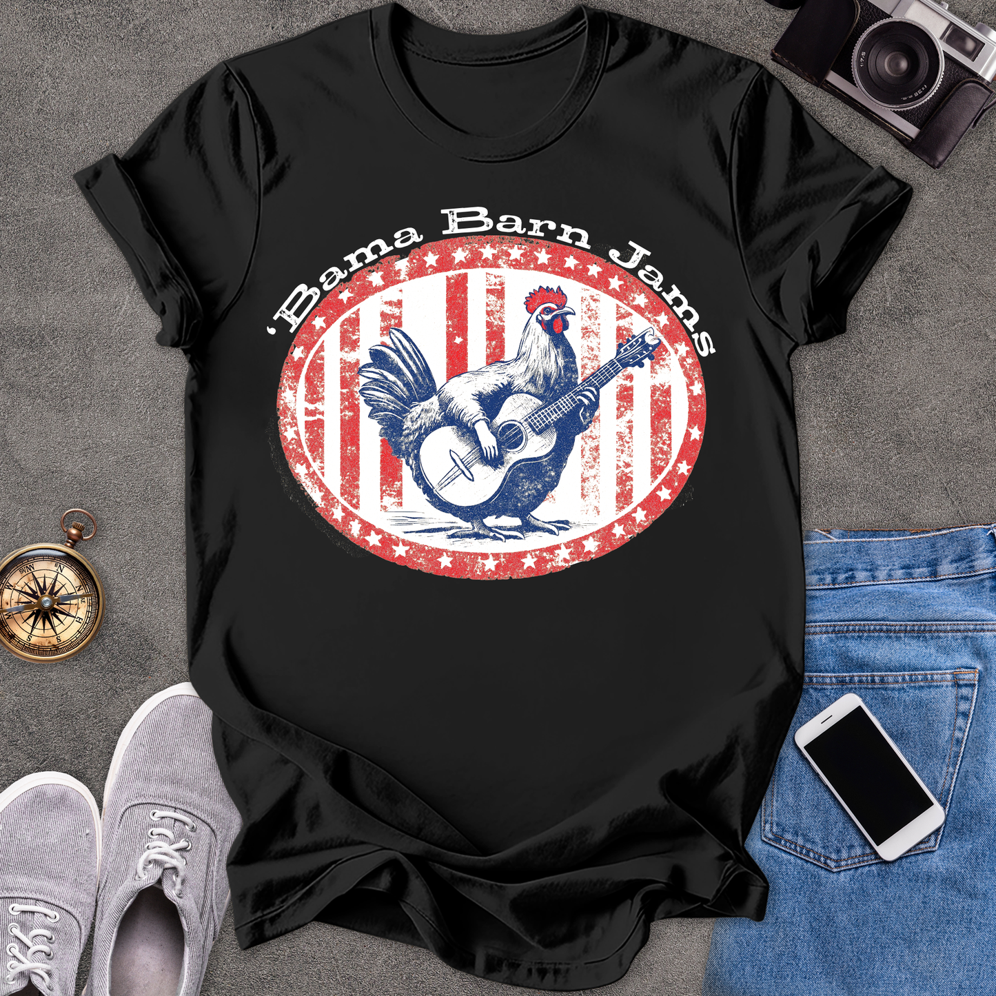 'Bama Barn Jams | Unisex Softstyle T-Shirt | Fun and Casual Music Lover Tee