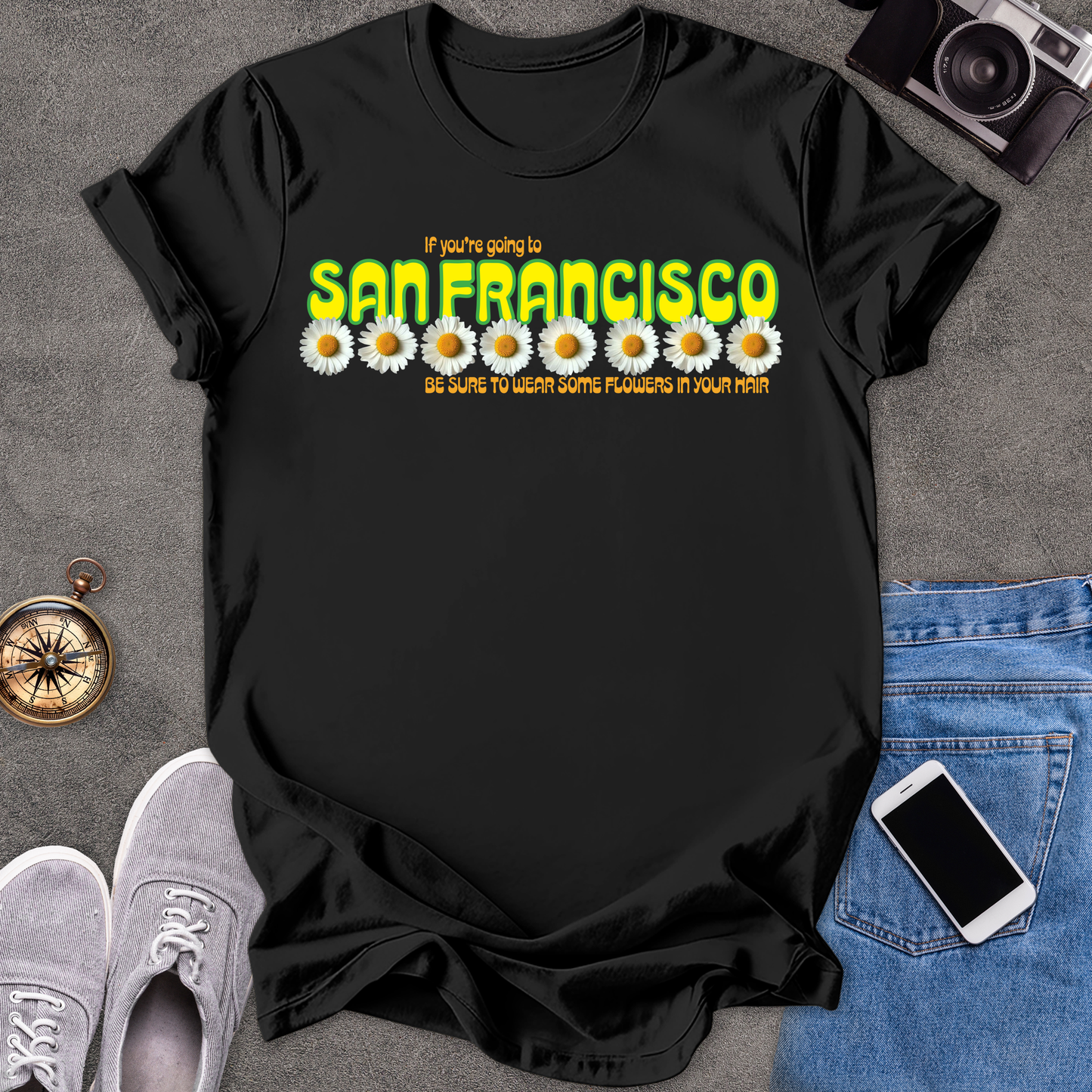 If You're Going To San Francisco, Be Sure To Wear Some Flowers In Your Hair | Unisex Softstyle T-Shirt | Travel Lover Tee