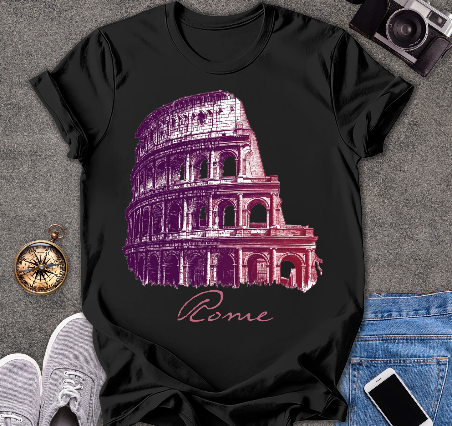 Rome Italy - The Colosseum | Unisex Softstyle T-Shirt | Travel Lover Tee
