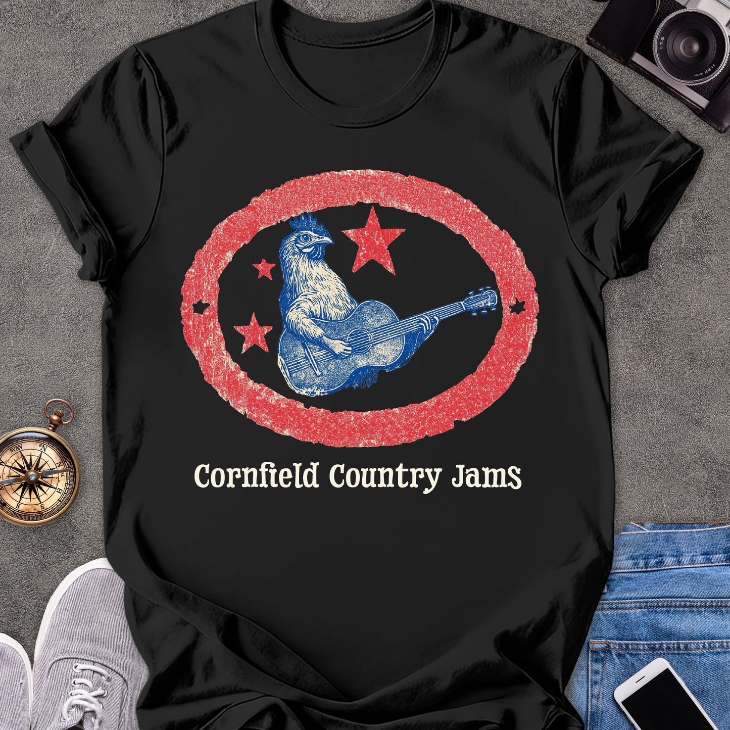 Cornfield Country Jams | Unisex Softstyle T-Shirt | Fun and Casual Music Lover Tee