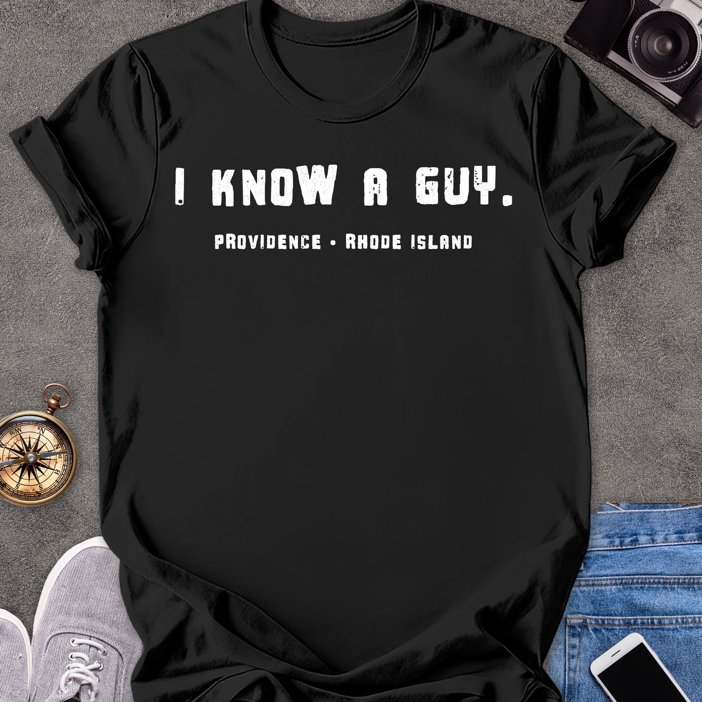 I Know A Guy - Providence, Rhode Island| Unisex Softstyle T-Shirt | Rhode Island Travel Tee