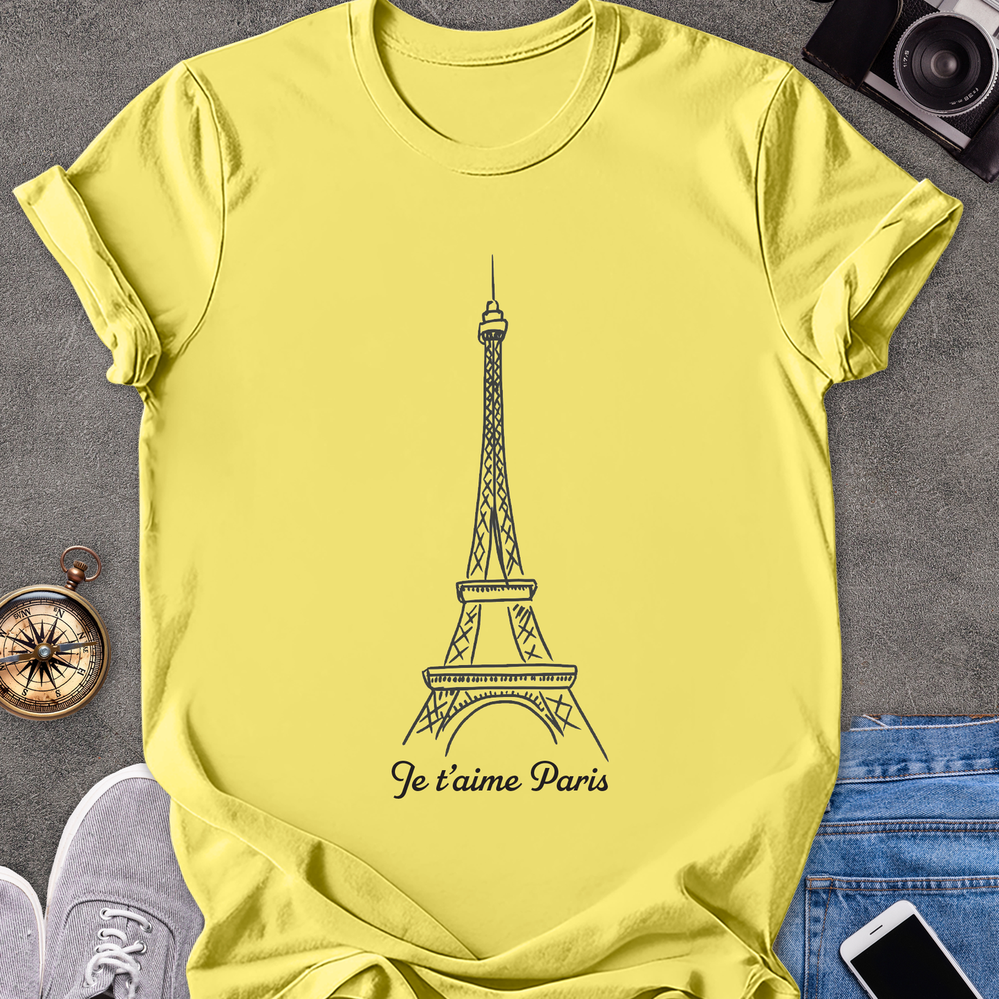 Je 't aime Paris | Unisex Softstyle T-Shirt | Travel Lover Tee