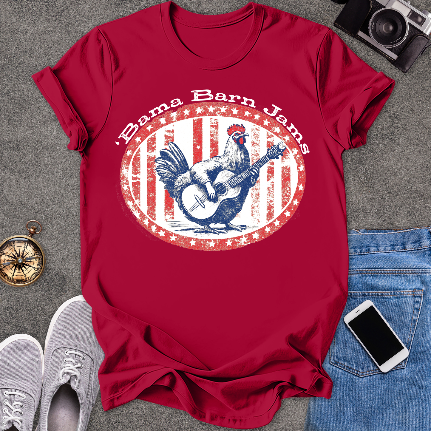 'Bama Barn Jams | Unisex Softstyle T-Shirt | Fun and Casual Music Lover Tee
