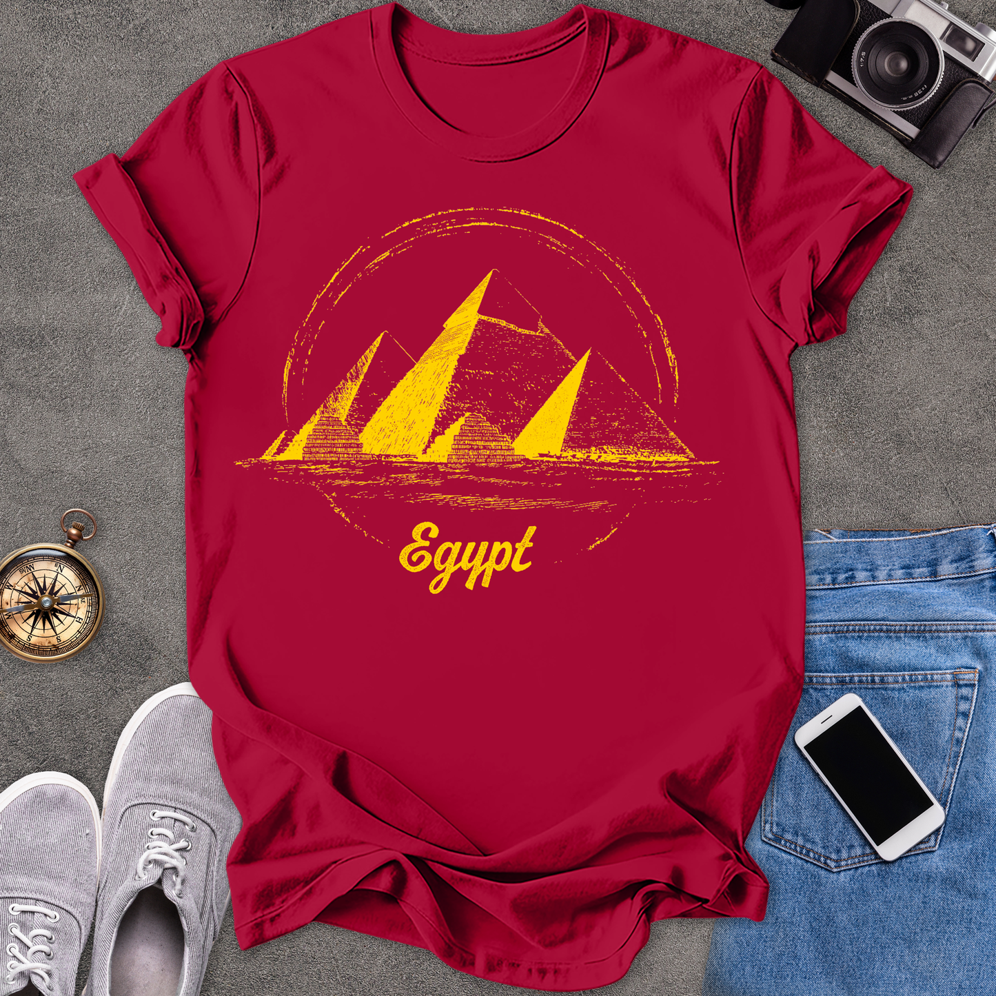 Egypt Pyramids | Unisex Softstyle T-Shirt | Exotic Travel Tee