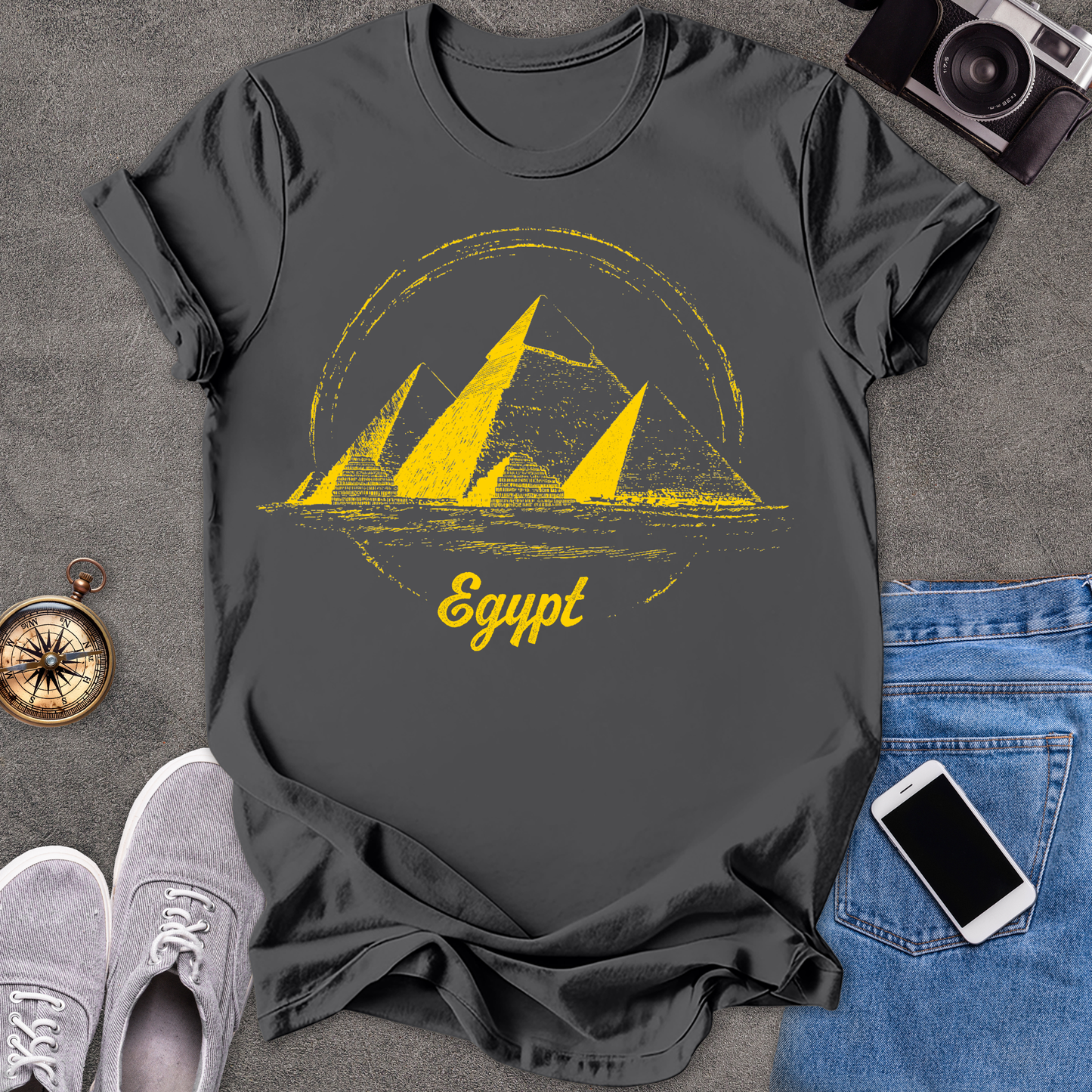 Egypt Pyramids | Unisex Softstyle T-Shirt | Exotic Travel Tee