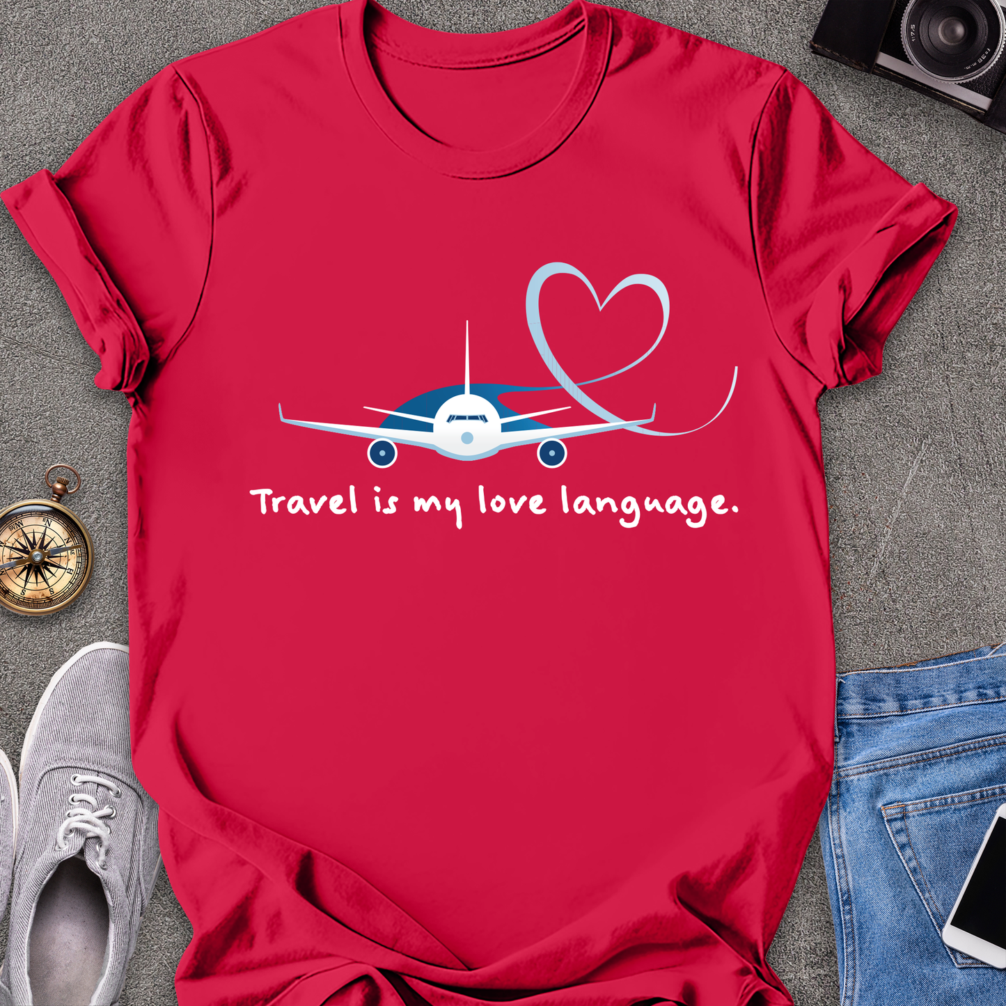 Travel Love Plane Unisex T-Shirt