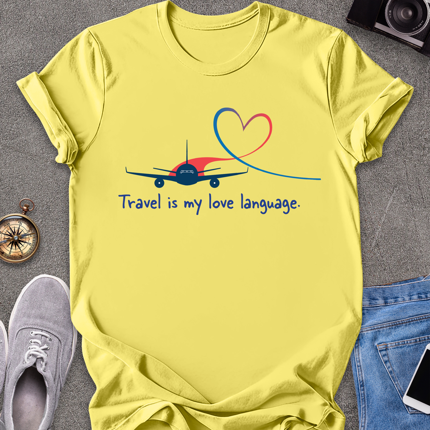Travel Love Plane Unisex T-Shirt