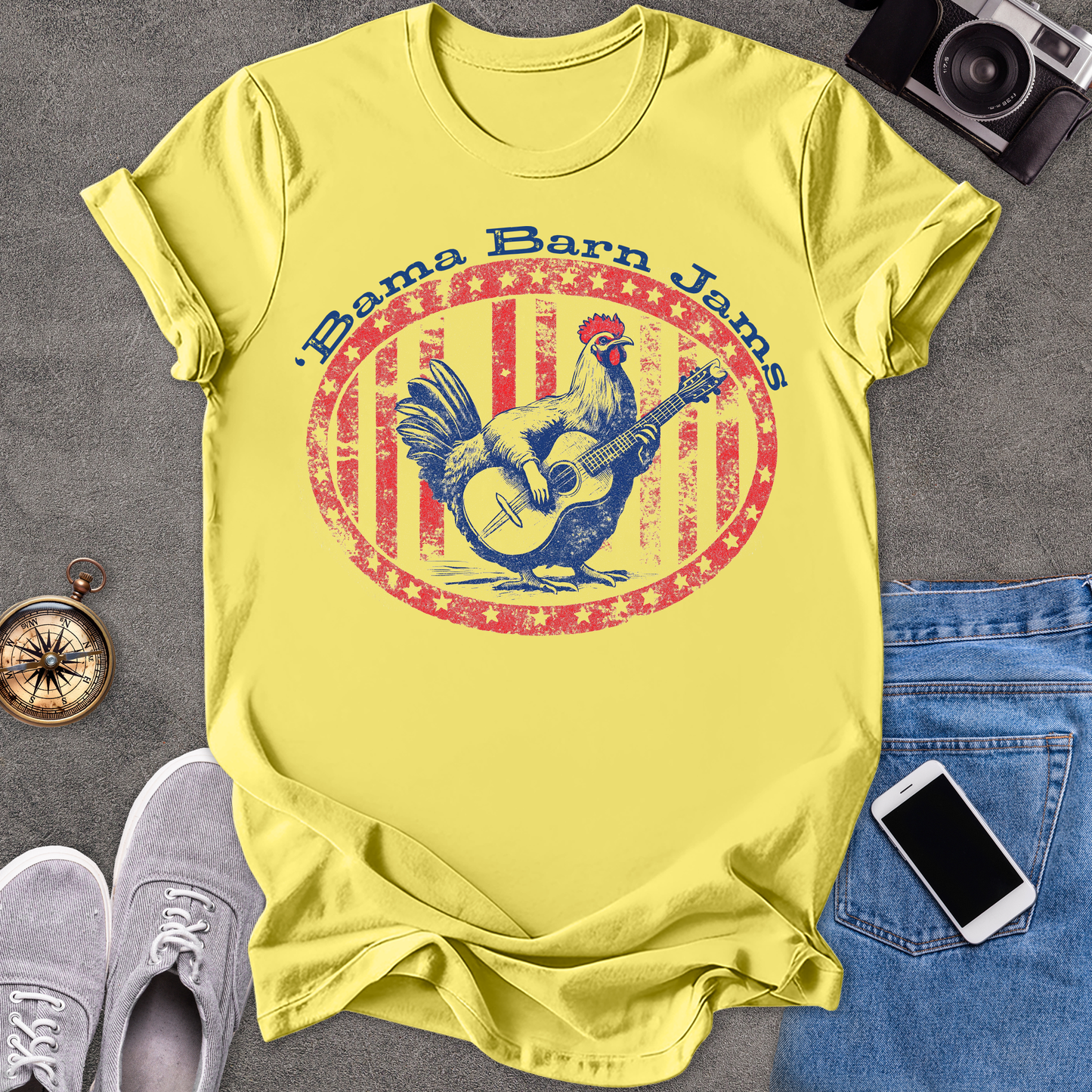 'Bama Barn Jams | Unisex Softstyle T-Shirt | Fun and Casual Music Lover Tee