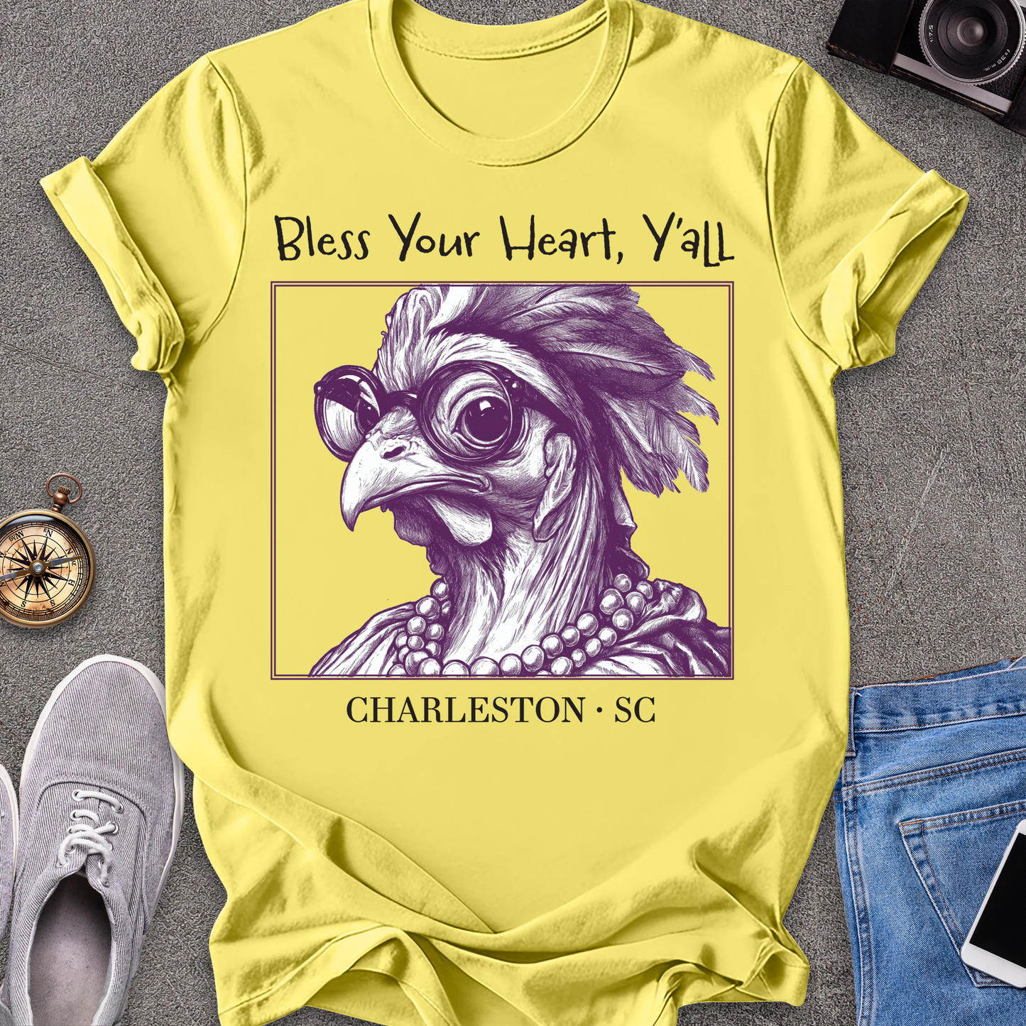 Bless Your Heart Y'all Charleston,South Carolina T-Shirt