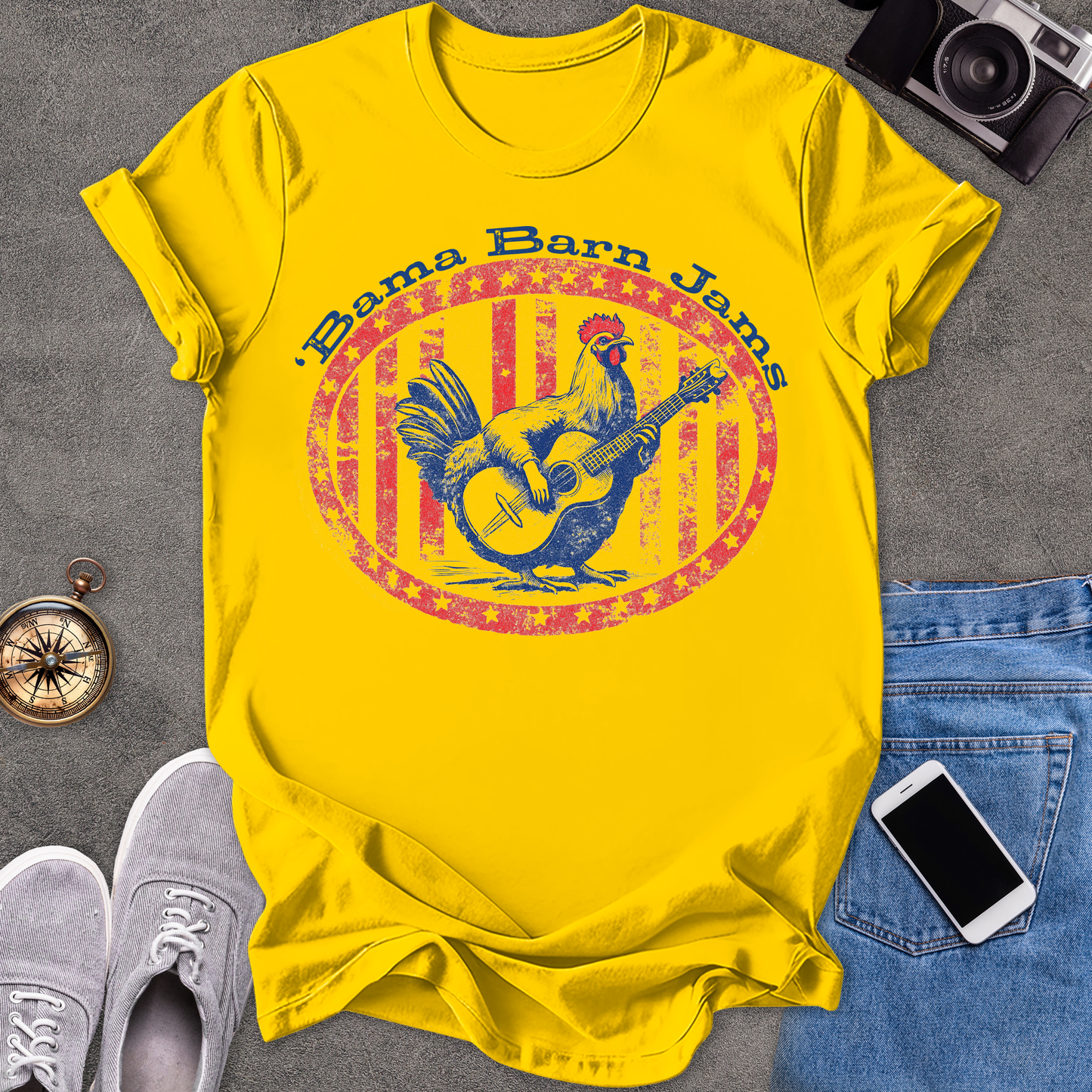 'Bama Barn Jams | Unisex Softstyle T-Shirt | Fun and Casual Music Lover Tee