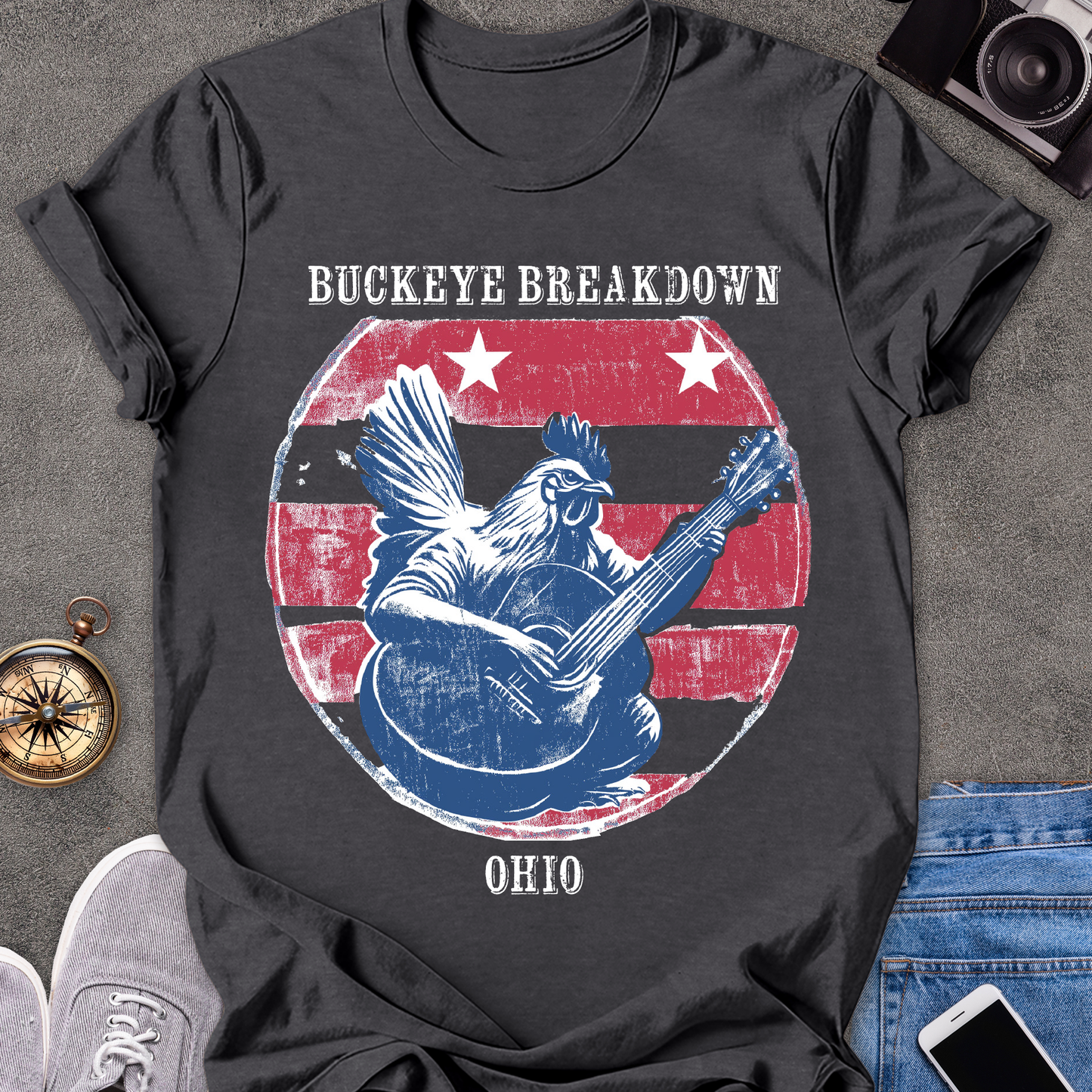 Buckeye Breakdown - Ohio | Unisex Softstyle T-Shirt | Fun and Casual Music Lover Tee