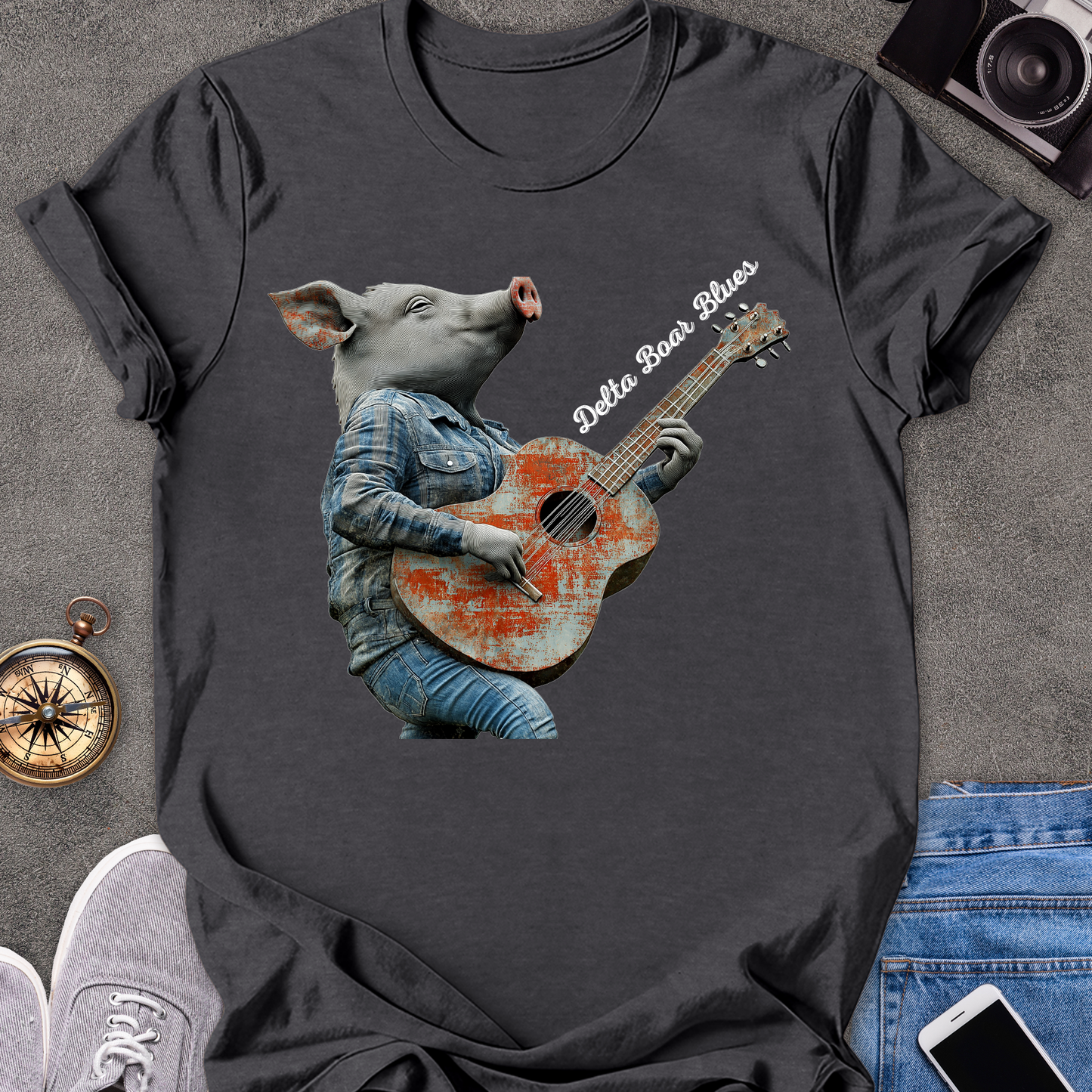 Delta Boar Blues | Unisex Softstyle T-Shirt | Southern Travel Tee