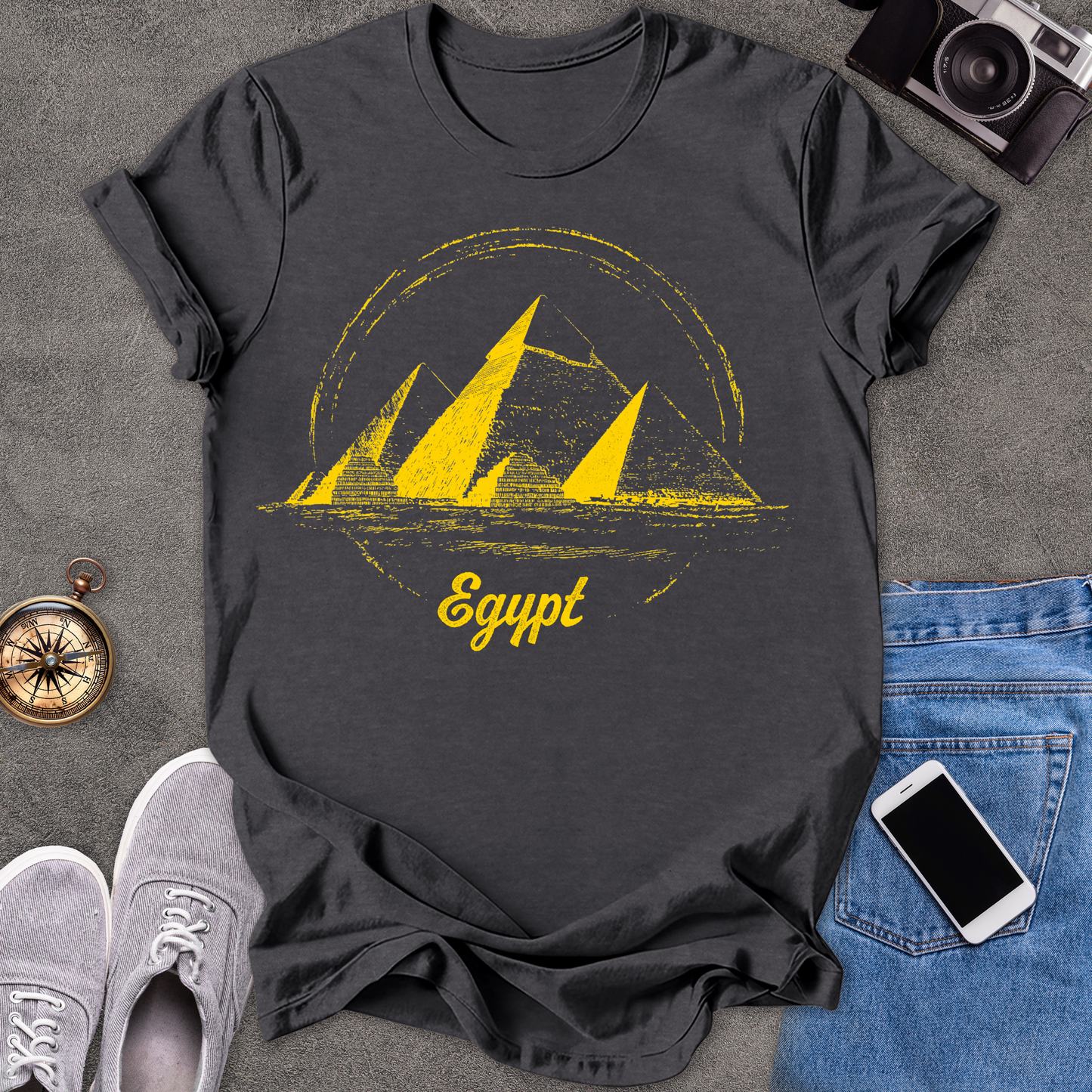 Egypt Pyramids | Unisex Softstyle T-Shirt | Exotic Travel Tee