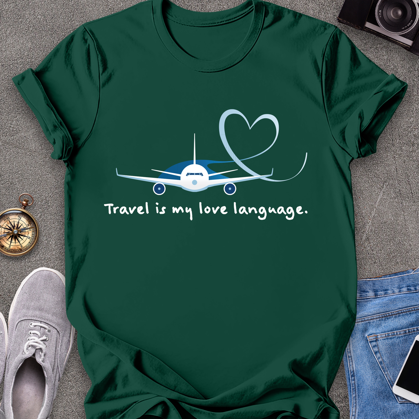 Travel Love Plane Unisex T-Shirt