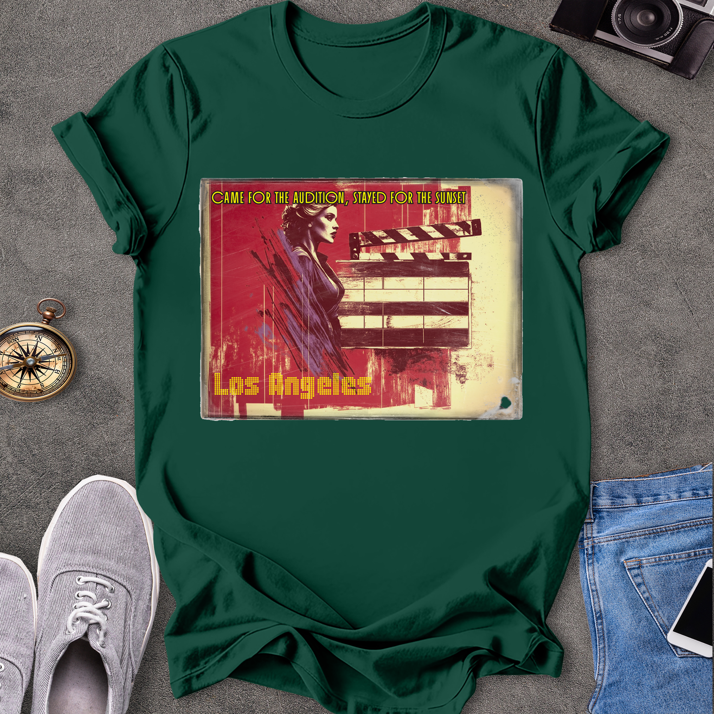 Came For The Audtion, Stayed For The Sunset, Los Angels T-Shirt