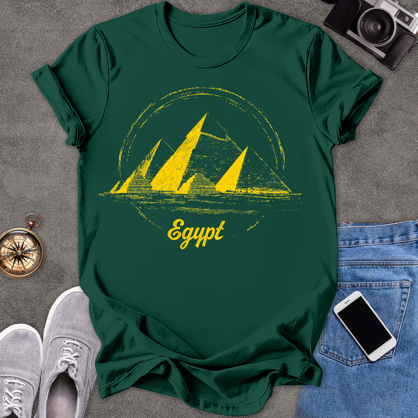 Egypt Pyramids | Unisex Softstyle T-Shirt | Exotic Travel Tee