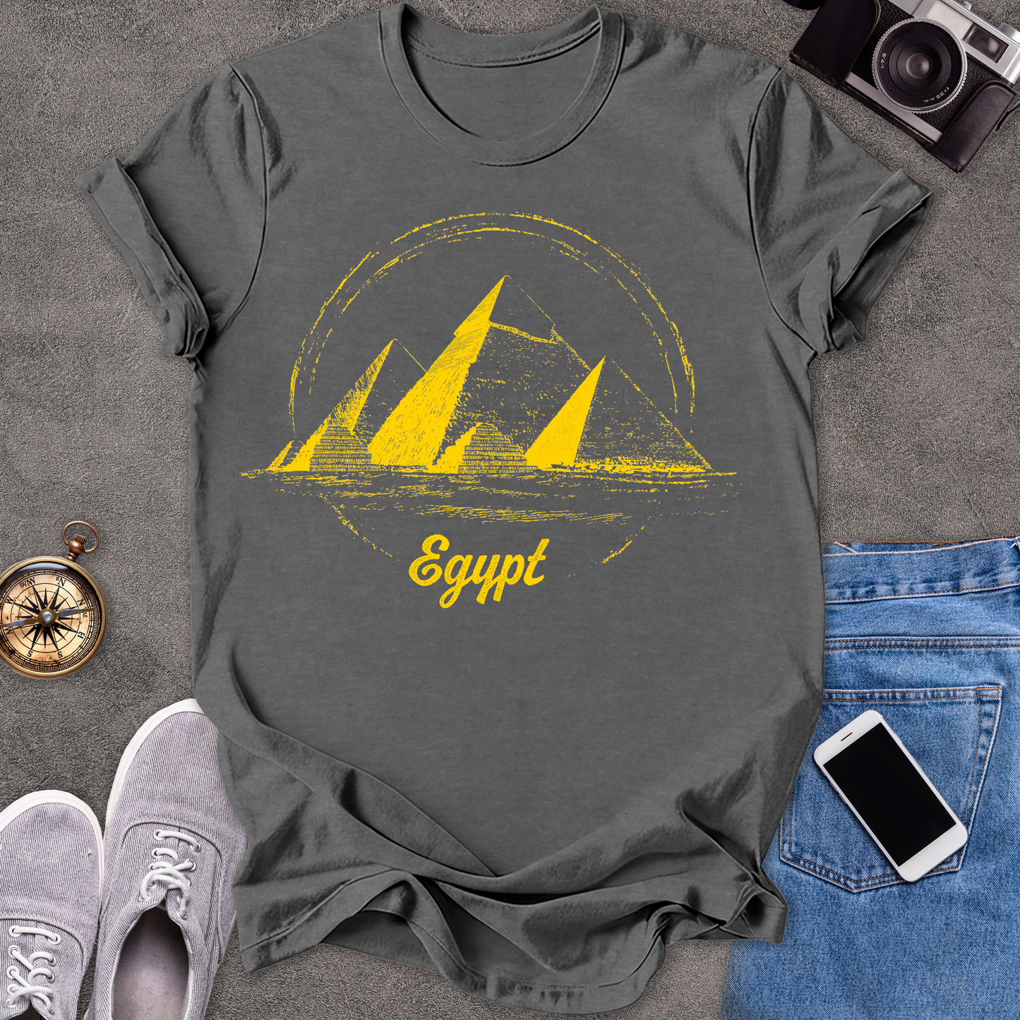 Egypt Pyramids | Unisex Softstyle T-Shirt | Exotic Travel Tee
