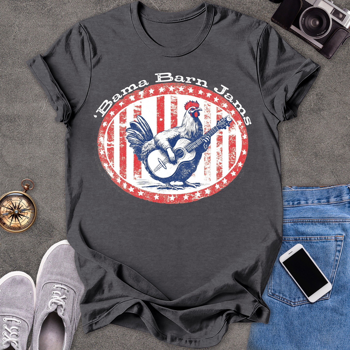 'Bama Barn Jams | Unisex Softstyle T-Shirt | Fun and Casual Music Lover Tee