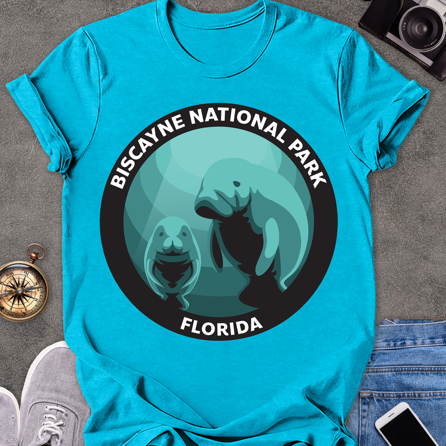 Biscayne National Park, Florida | Unisex Softstyle T-Shirt | Manatee Tee