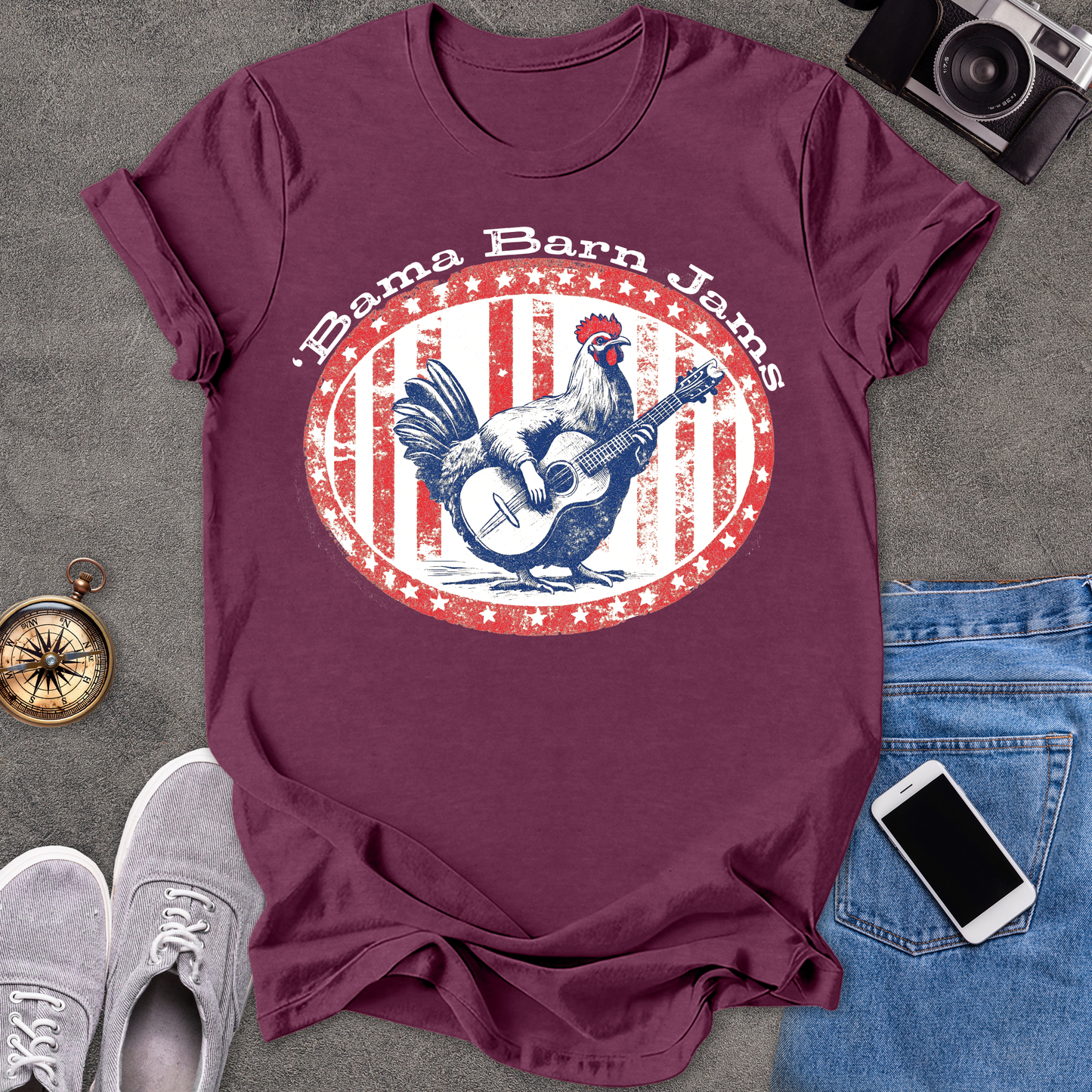 'Bama Barn Jams | Unisex Softstyle T-Shirt | Fun and Casual Music Lover Tee