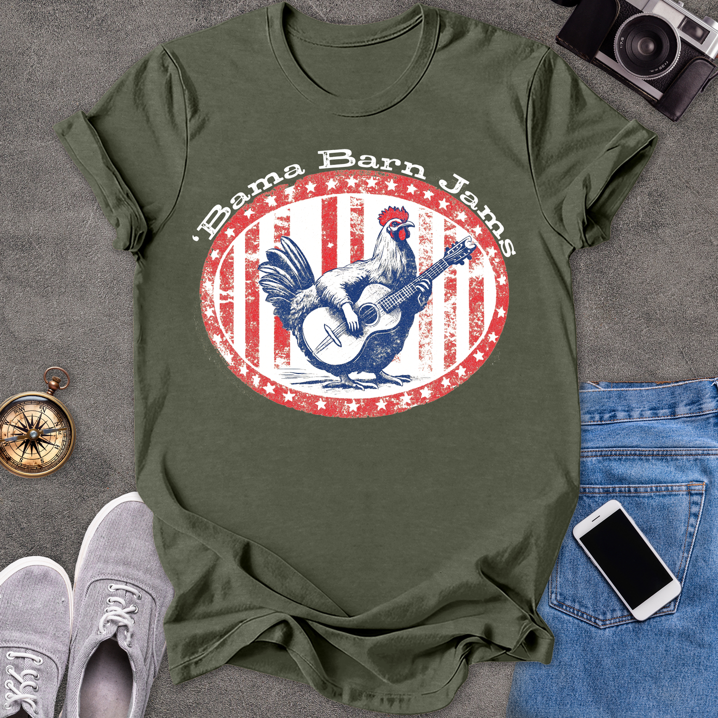 'Bama Barn Jams | Unisex Softstyle T-Shirt | Fun and Casual Music Lover Tee