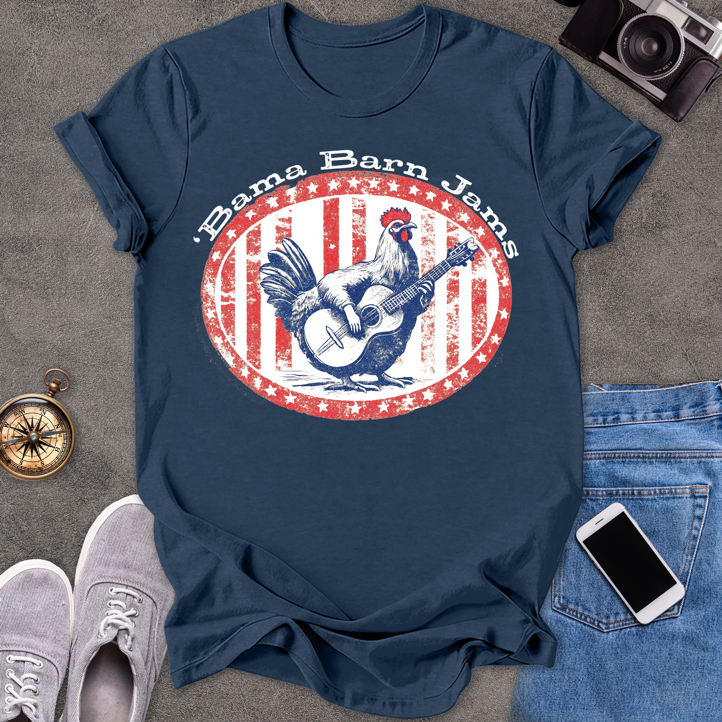 'Bama Barn Jams | Unisex Softstyle T-Shirt | Fun and Casual Music Lover Tee