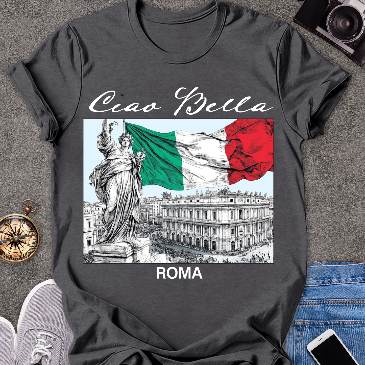 Ciao Bella, Roma | Softstyle T-Shirt | Italian Travel Tee
