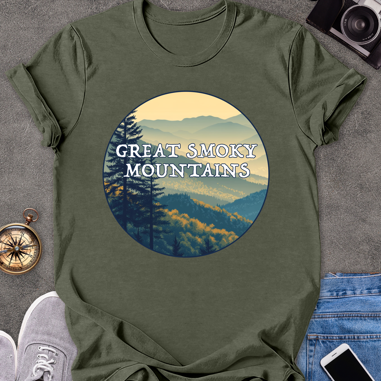 Great Smoky Mountains | Unisex Softstyle T-Shirt | Tennessee Tee