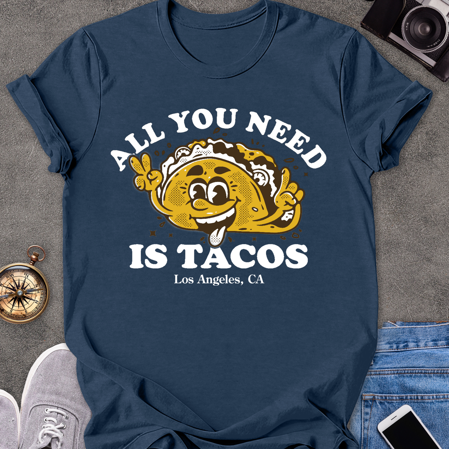 All You Need Is Tacos - Los Angeles, CA | Unisex Softstyle T-Shirt | California Foodie Travel Tee