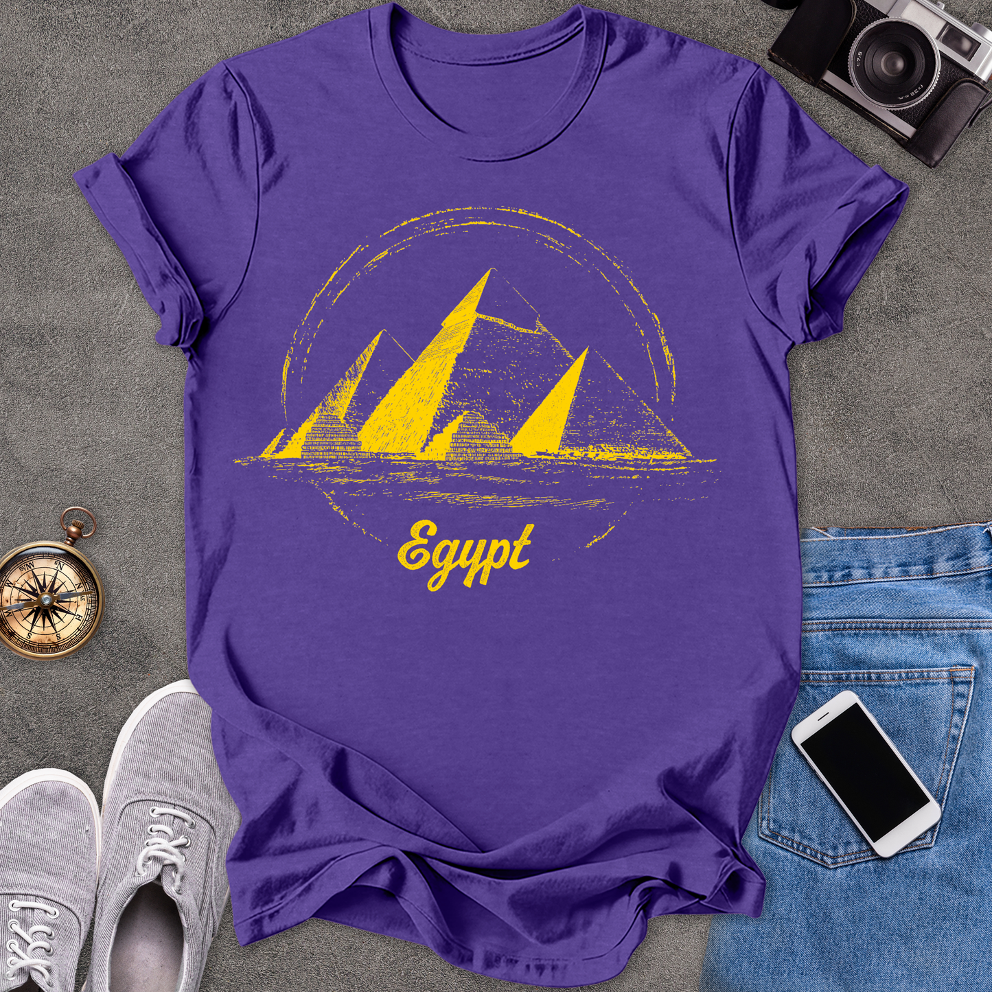 Egypt Pyramids | Unisex Softstyle T-Shirt | Exotic Travel Tee