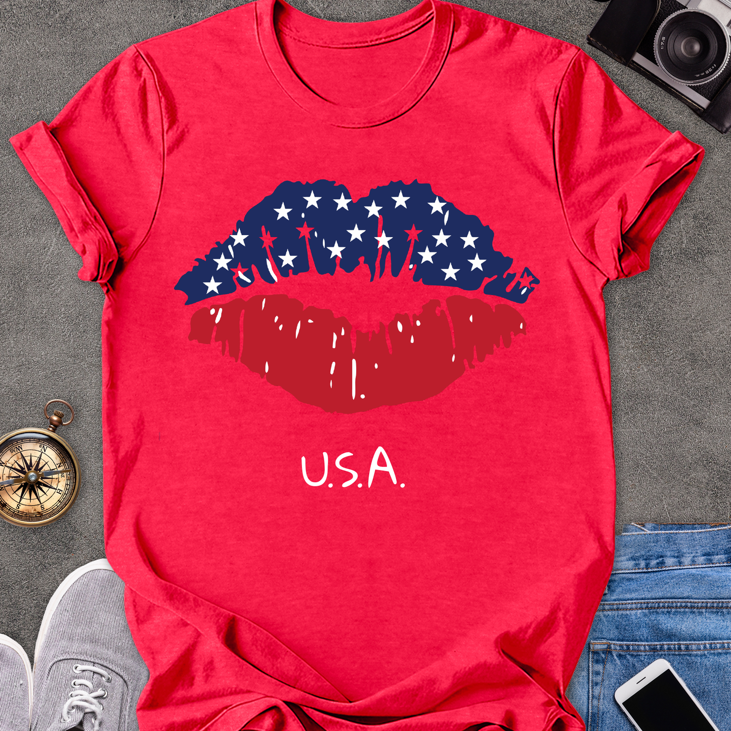 USA | Unisex Softstyle T-Shirt | USA Travel Tee