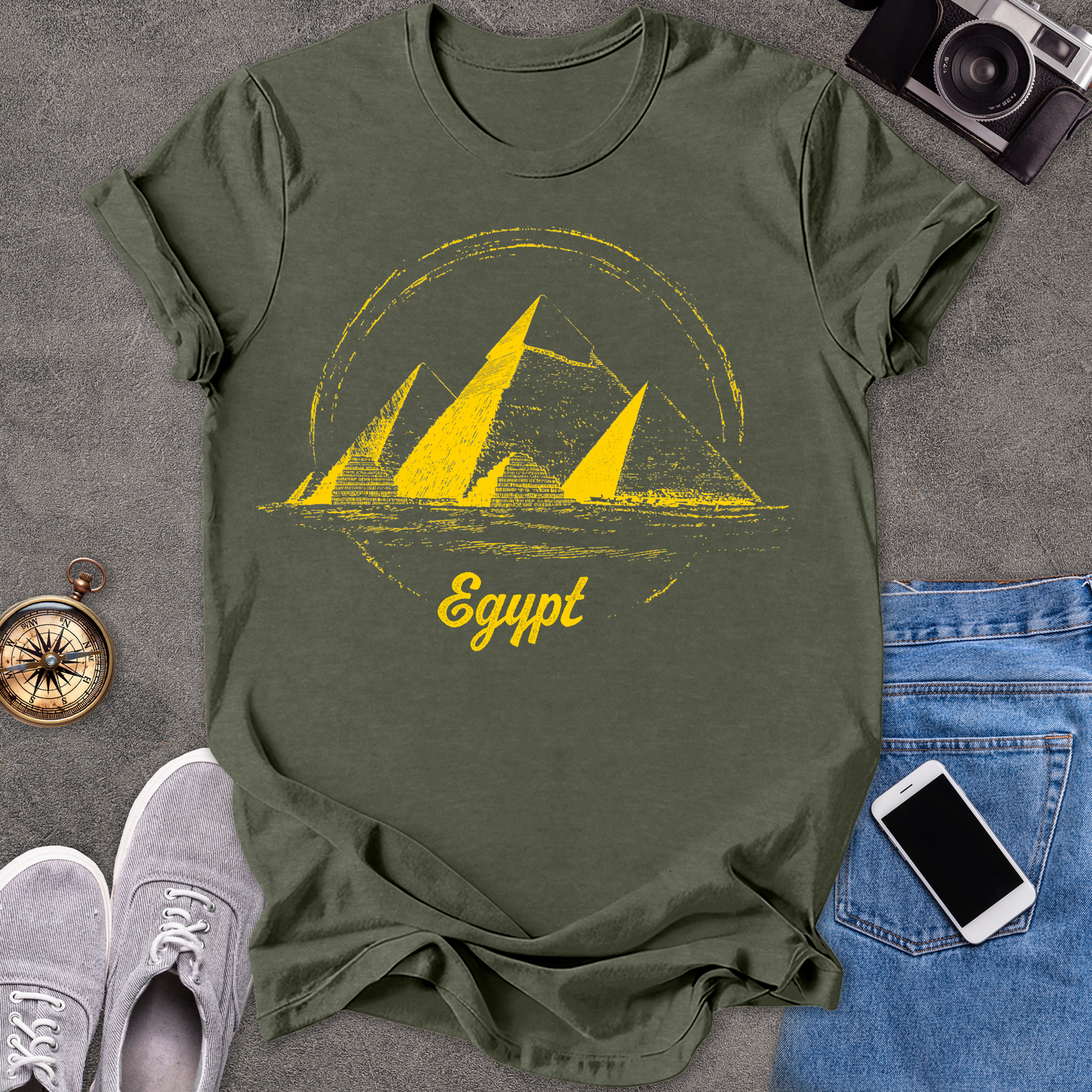 Egypt Pyramids | Unisex Softstyle T-Shirt | Exotic Travel Tee