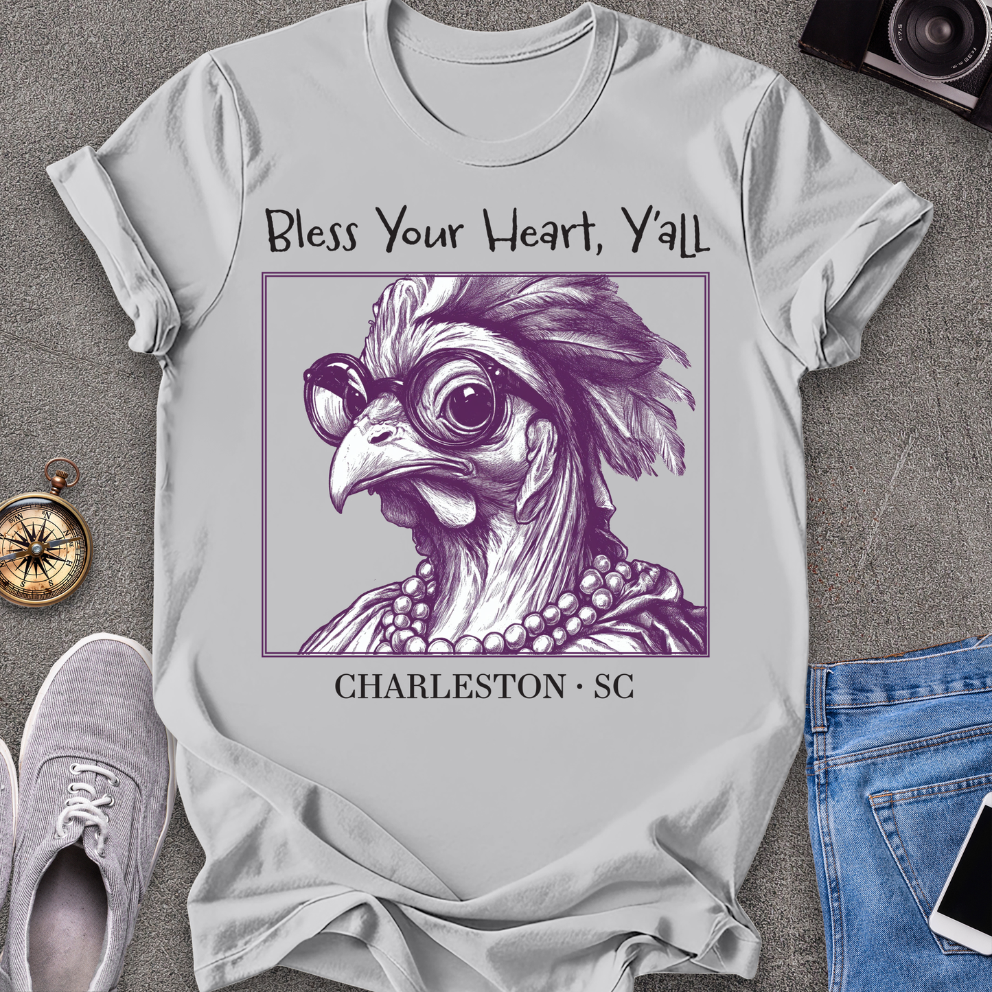 Bless Your Heart Y'all Charleston,South Carolina T-Shirt