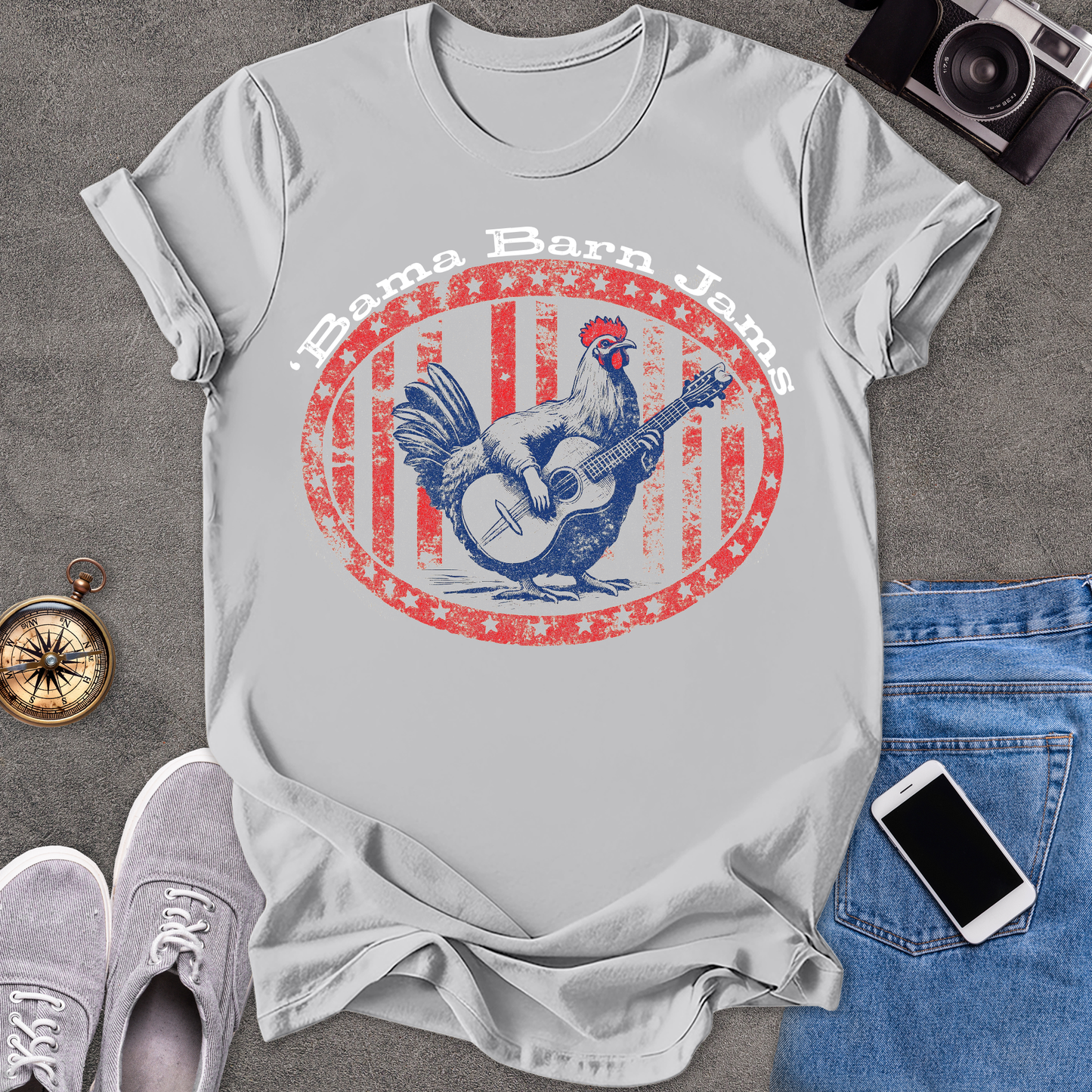 'Bama Barn Jams | Unisex Softstyle T-Shirt | Fun and Casual Music Lover Tee