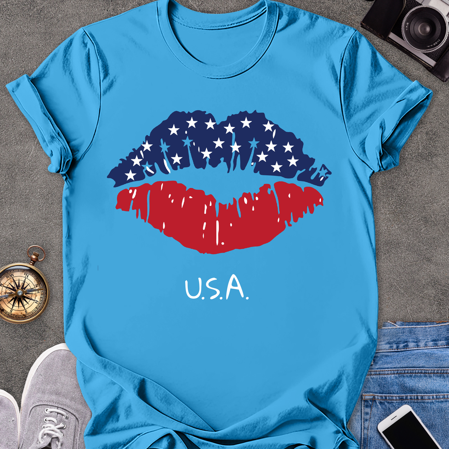 USA | Unisex Softstyle T-Shirt | USA Travel Tee