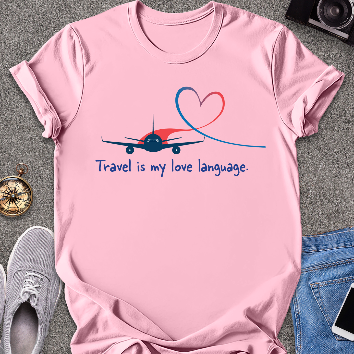 Travel Love Plane Unisex T-Shirt